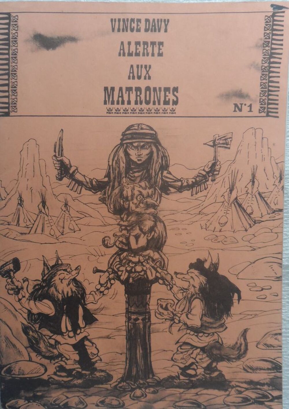 BANDE DESSIN&Eacute;E DE VINCE DAVY ALERTE AUX MATRONES 
25 pages 
Livres et BD