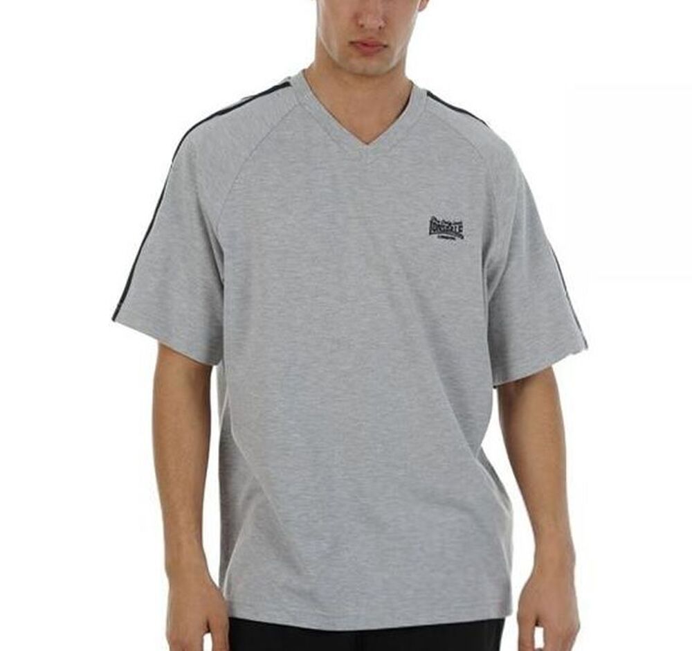 LONSDALE t-shirt gris col V homme M (correspond a M-L) neuf Vtements
