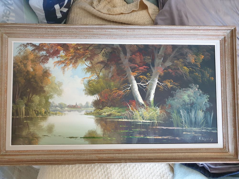 Peinture sur toile sign&eacute; Décoration