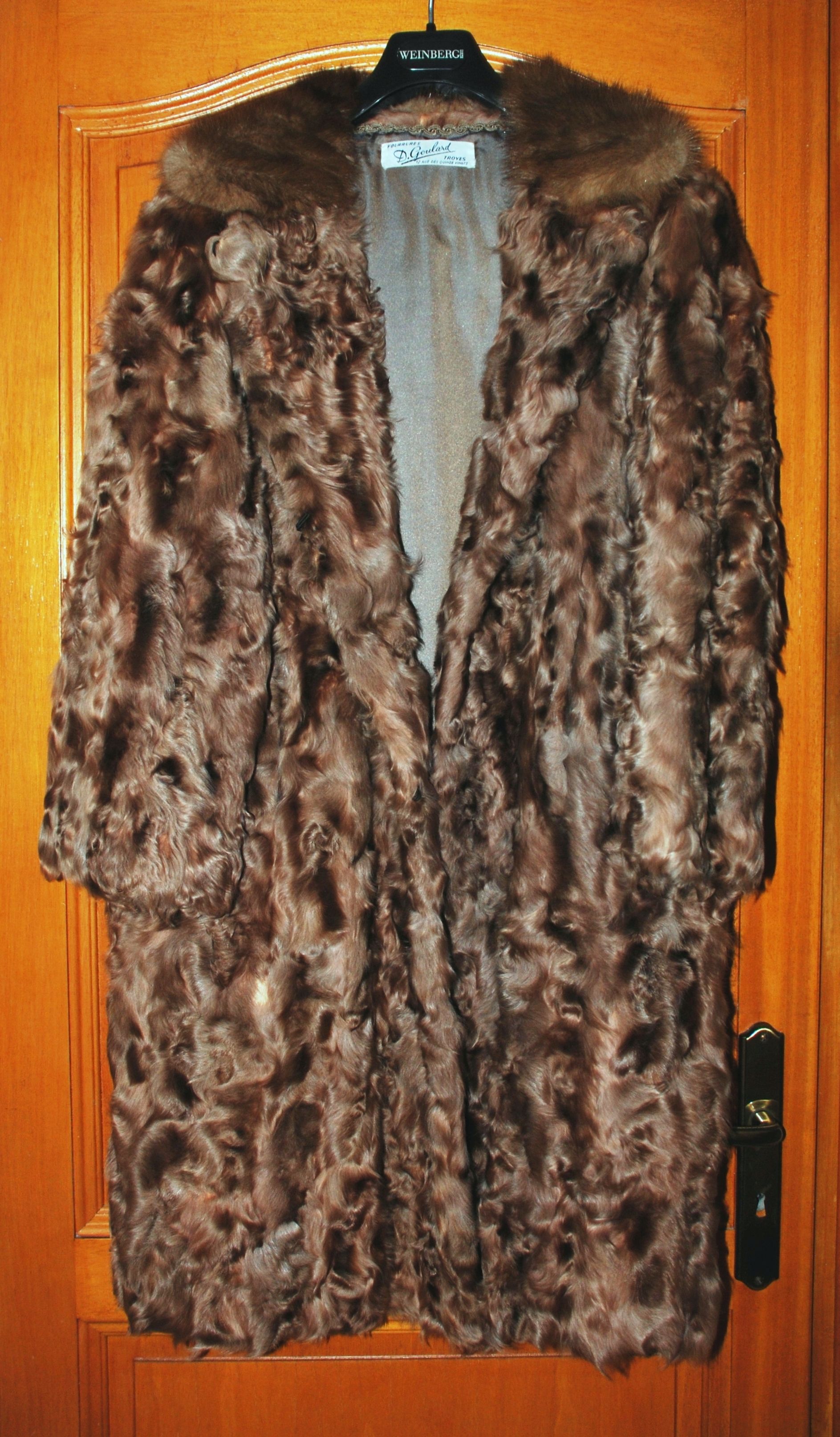 Manteau En Vison D'occasion - Taille 42, Coupe Régulière Pour Femme, Très Bon état