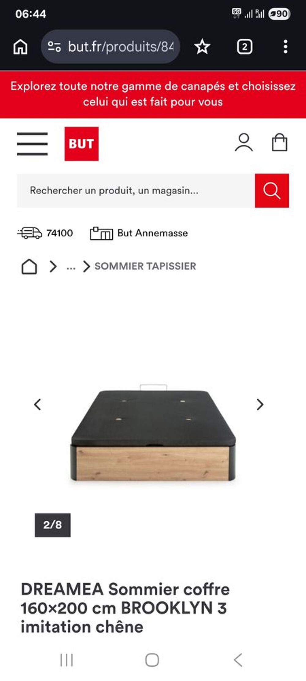 Neuf sommier coffre Meubles