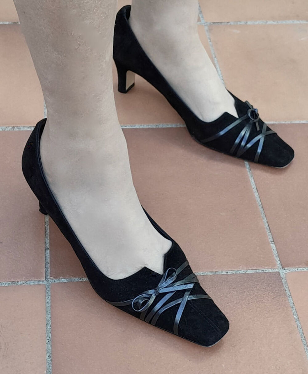 Chaussures noir en cuir Chaussures