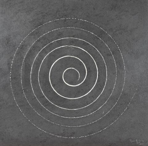 Tableau sur Ardoise Gris Noir avec Peinture en or 22 carats 290 Dijon (21)