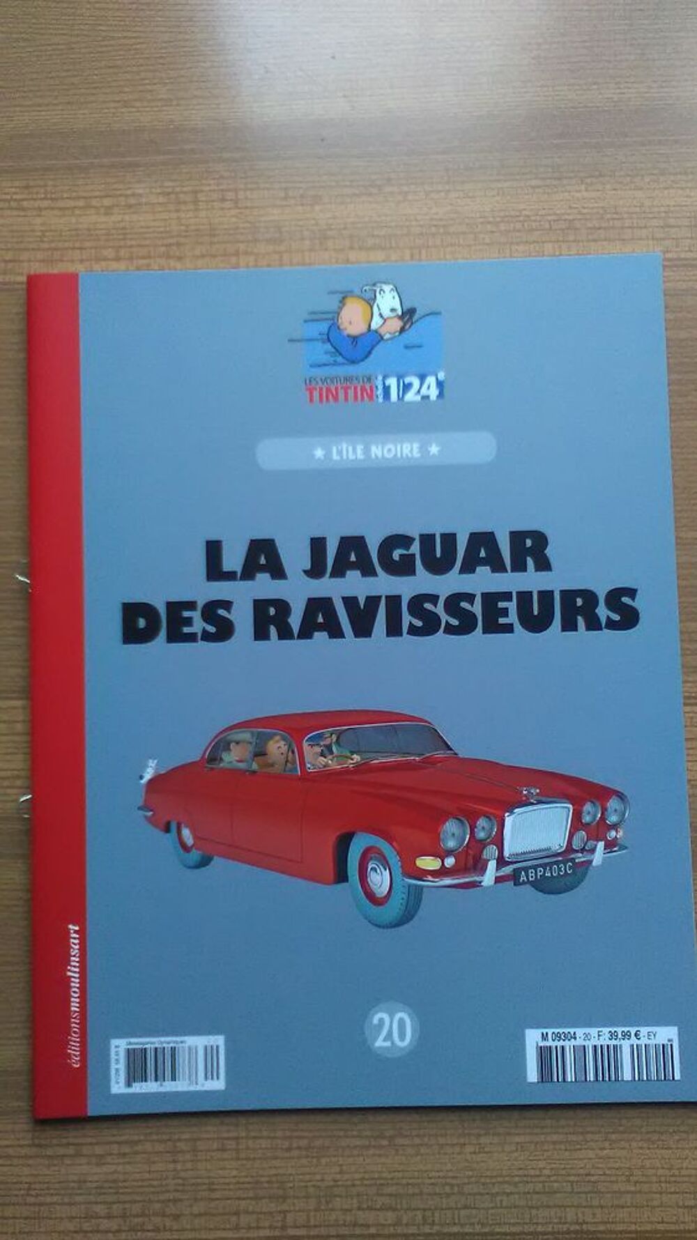 VOITURE DE TINTIN LA N&deg; 20 "" LA JAGUAR DES RAVISSEURS "" 