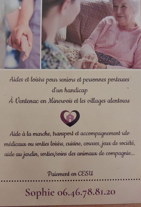 Services aux seniors Aude 0 11120 Ventenac-en-minervois