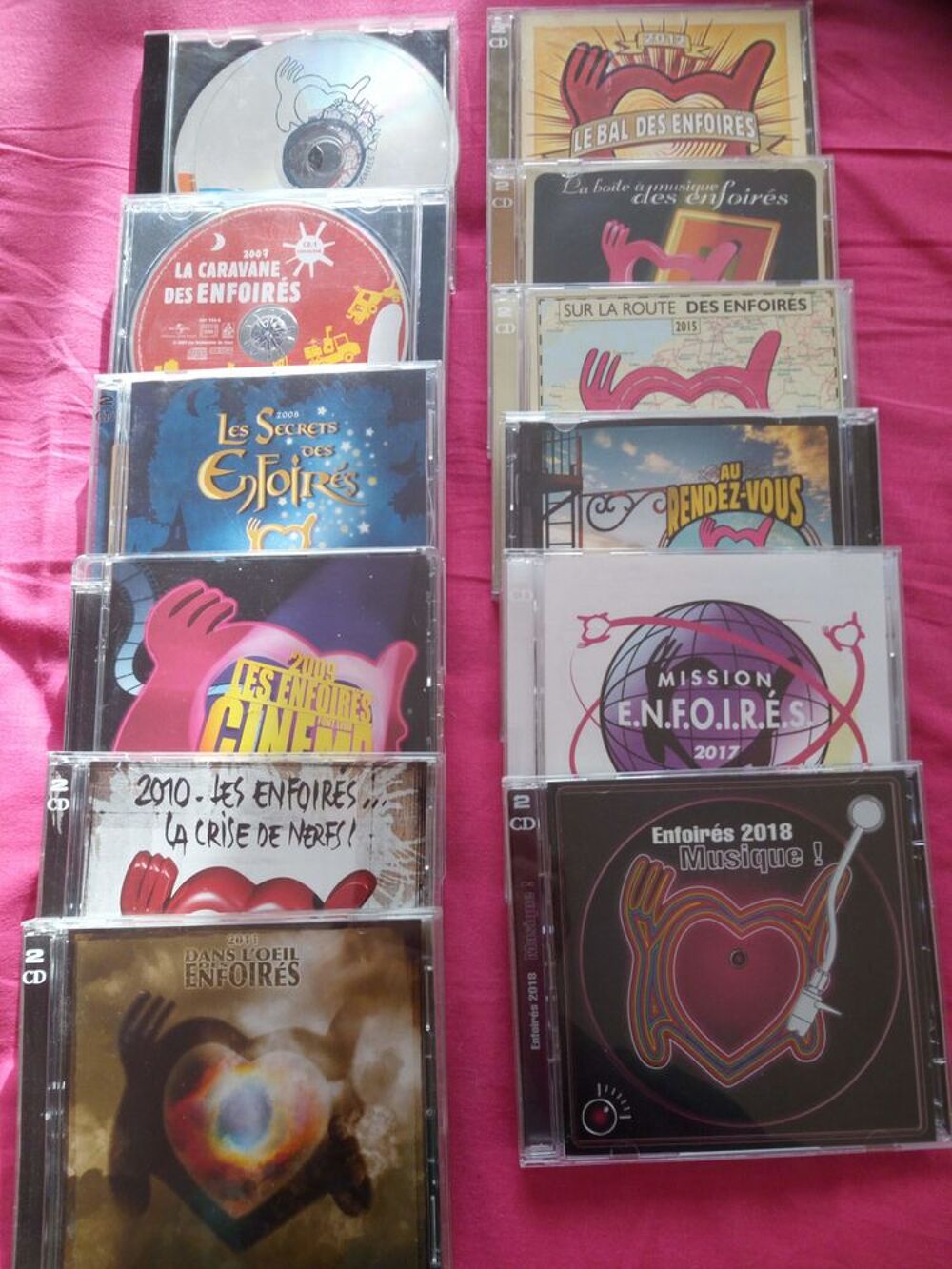 DOUBLE CD DES ENFOIRES CD et vinyles