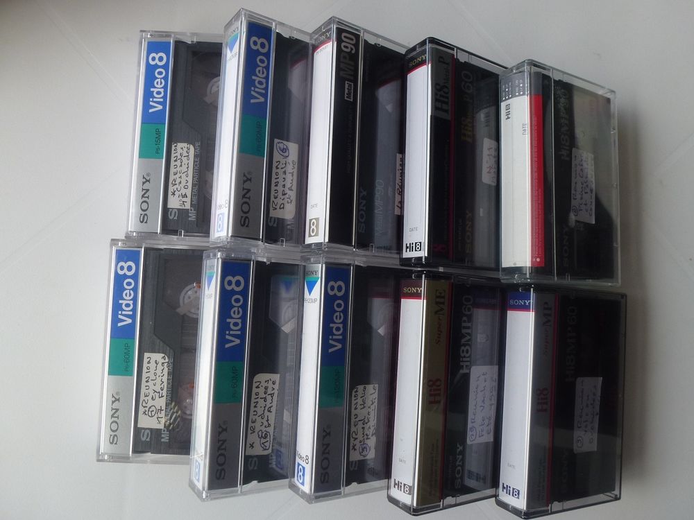 10 cassettes vid&eacute;os de la R&eacute;union Photos/Video/TV