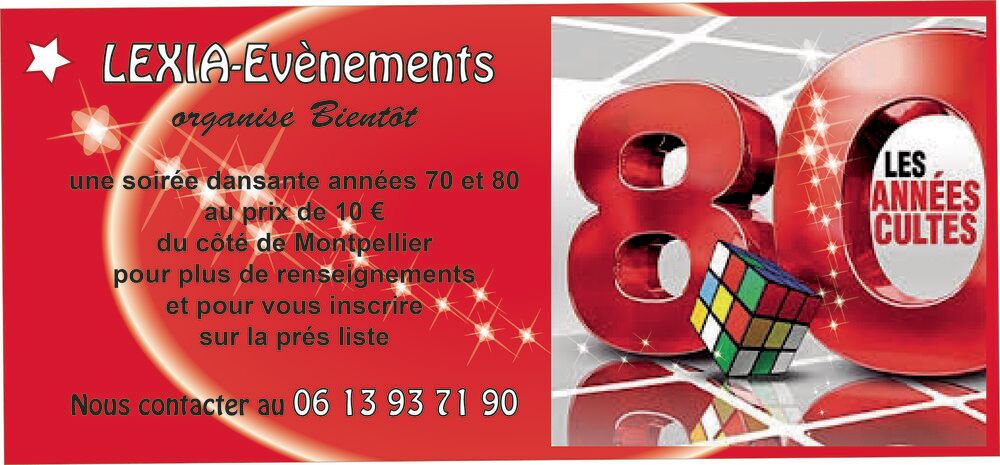   Soirées dansantes années 70-80 