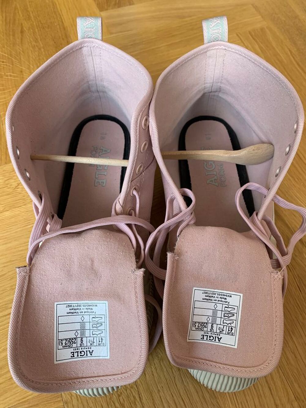 FEMME, AIGLE Baskets Rose Rubber Mid W FR.41 Fashion Color Chaussures