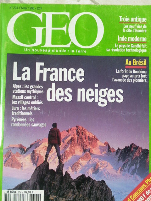 GEO N�204 F�vrier 96 La France des neiges 1 Arros-de-Nay (64)