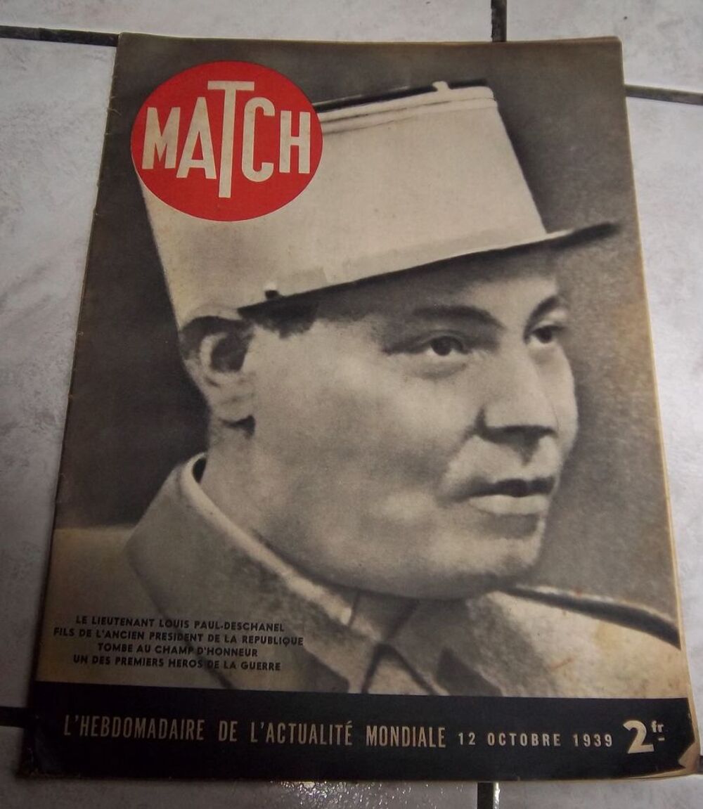 Magazine Match n&deg; 67 12 octobre 1939 Livres et BD