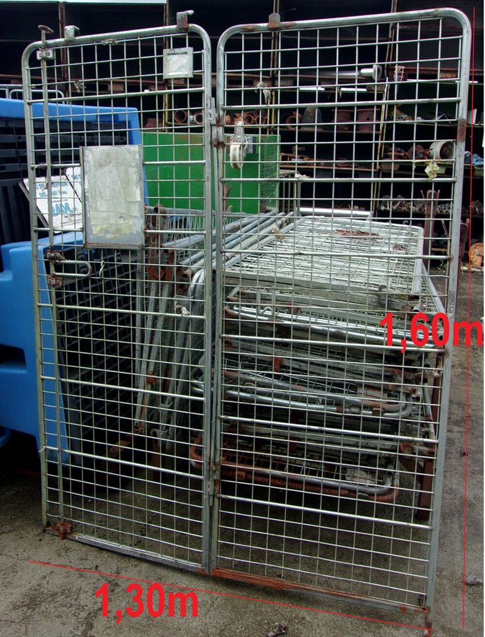Grille Chariot Rolls (expl d'utilisation pour d&eacute;limiter un chenil, des cl&ocirc;tures ou cage de contention) Bricolage