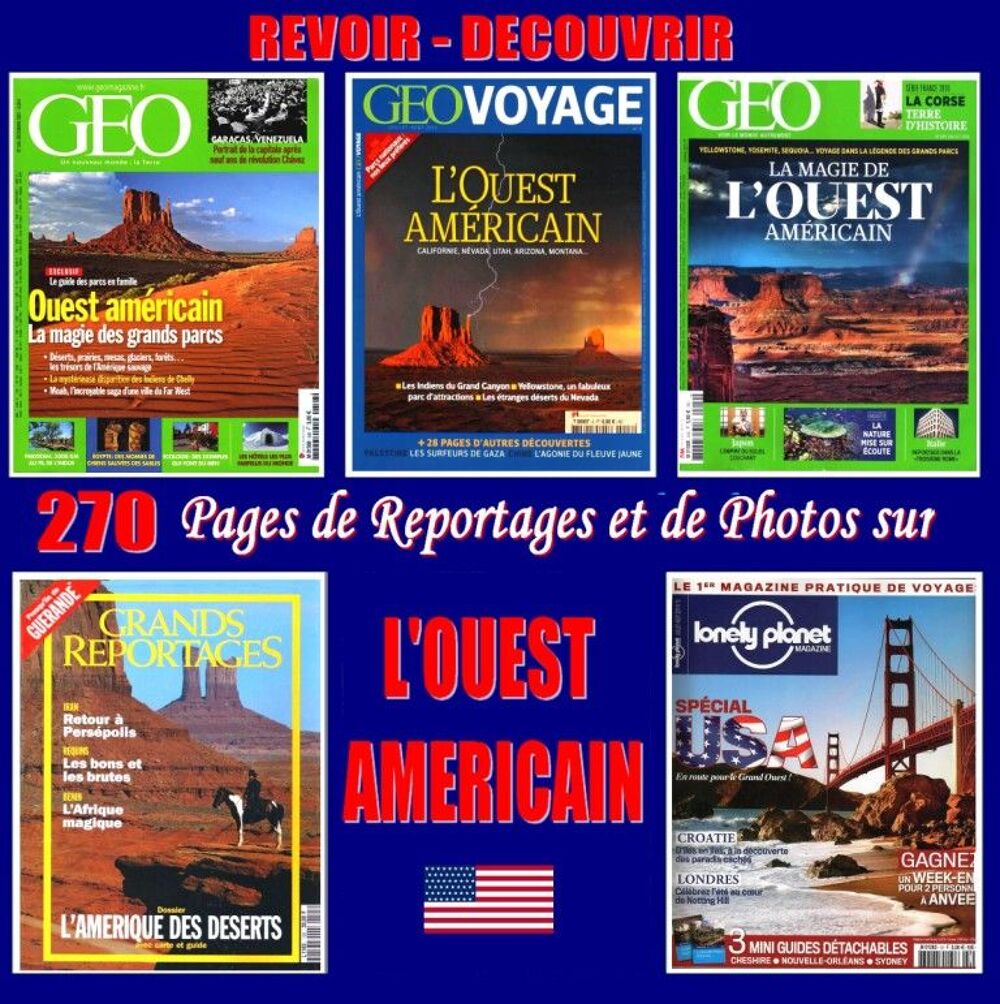 OUEST AM&Eacute;RICAIN - g&eacute;o - ETATS-UNIS Livres et BD