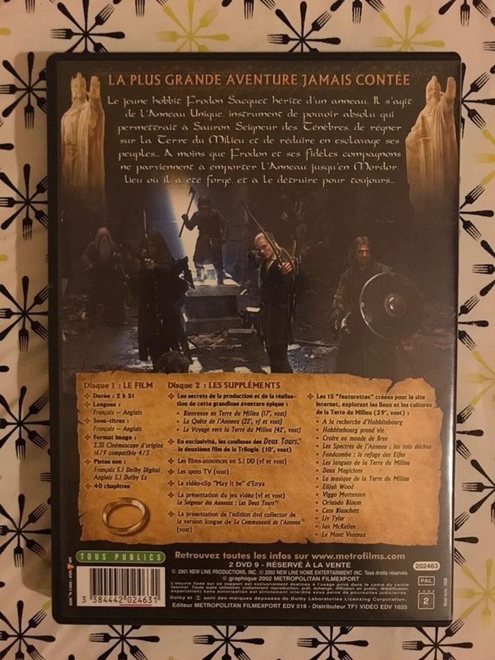 DVD Le seigneur des anneaux: la communaut&eacute; de l'anneau DVD et blu-ray