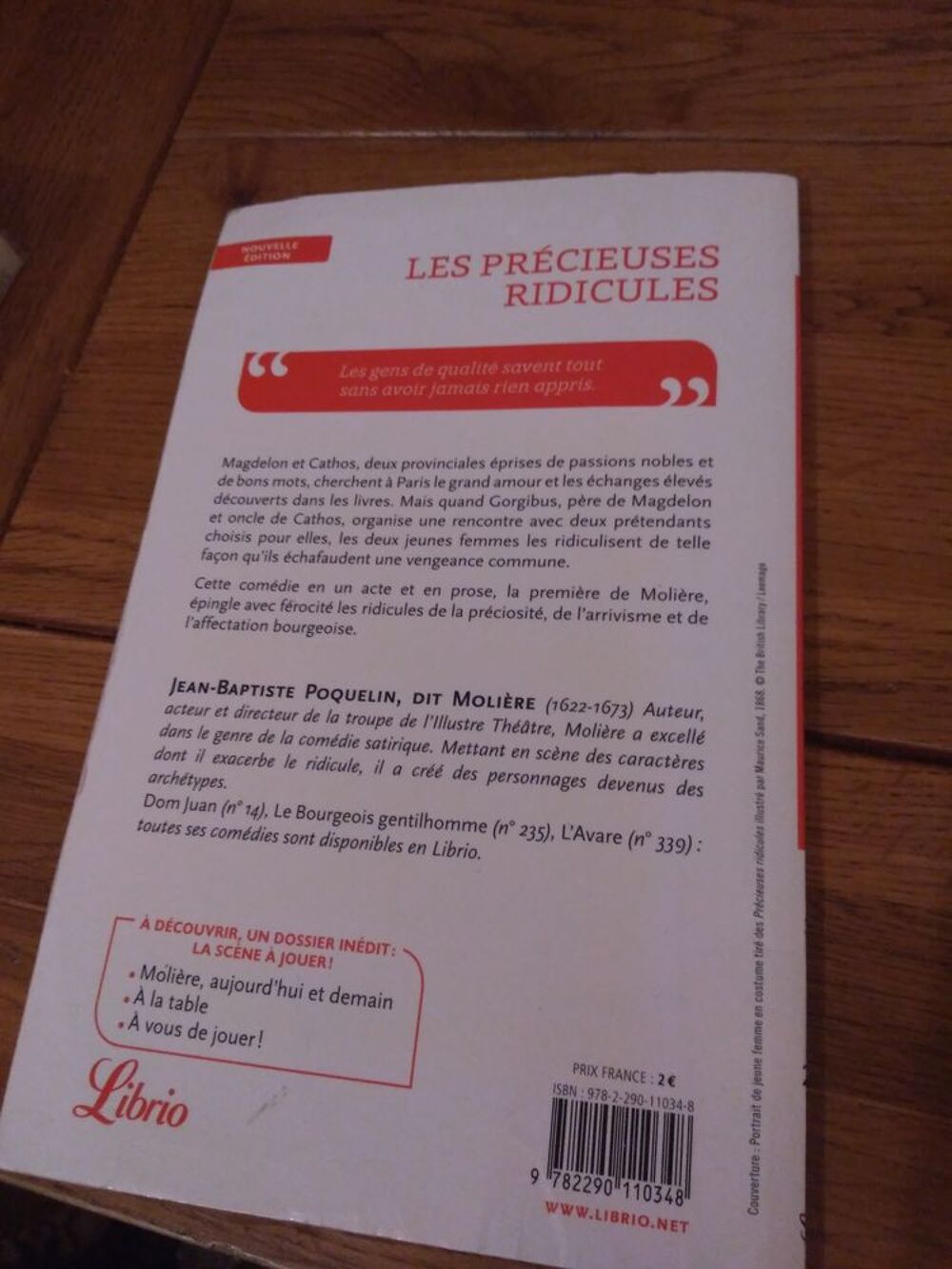 Les pr&eacute;cieuses ridicules - Moli&egrave;re Livres et BD