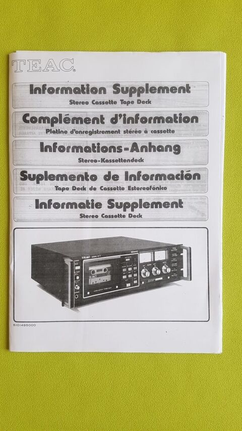 TEAC * ST�R�O A CASSETTE 0 Toulouse (31)