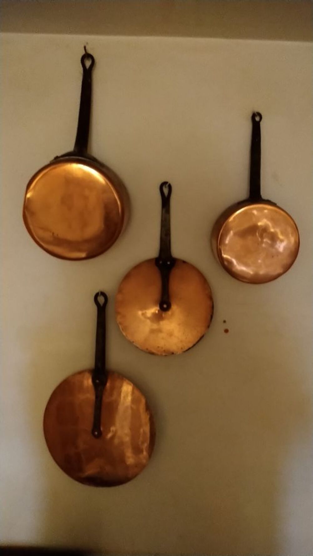 Ensemble de casserole en cuivre avec couvercles Dcoration