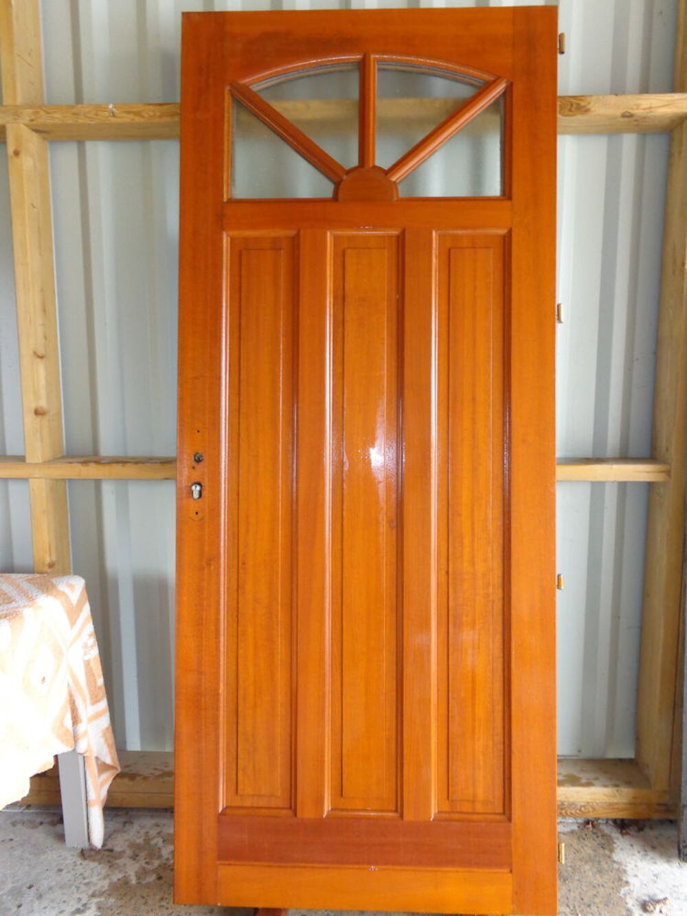 Porte d'entree bois bel'm Bricolage