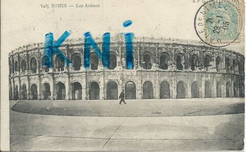 cpa  , 30 nîmes les arènes 6 Tours (37)