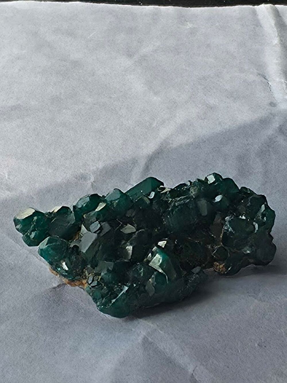 Dioptase Brut Vert Emeraude du Katanga RDC-Sp&eacute;cimen 16g 