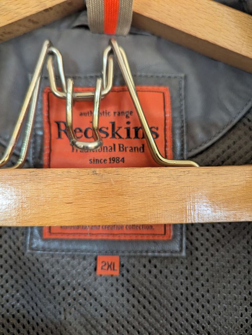 Blouson redskins type motard couleur gris &eacute;l&eacute;phant Vêtements