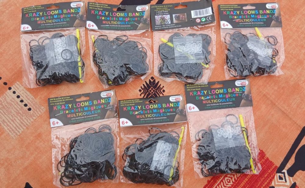 Lot n&deg;2 pour Fabriquer Bracelets Elastiques avec Clips, Etc. Jeux / jouets