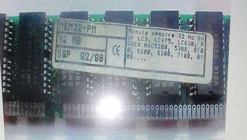 m&eacute;moire simm72 32mo. pour macLcIii 475 630 Matériel informatique