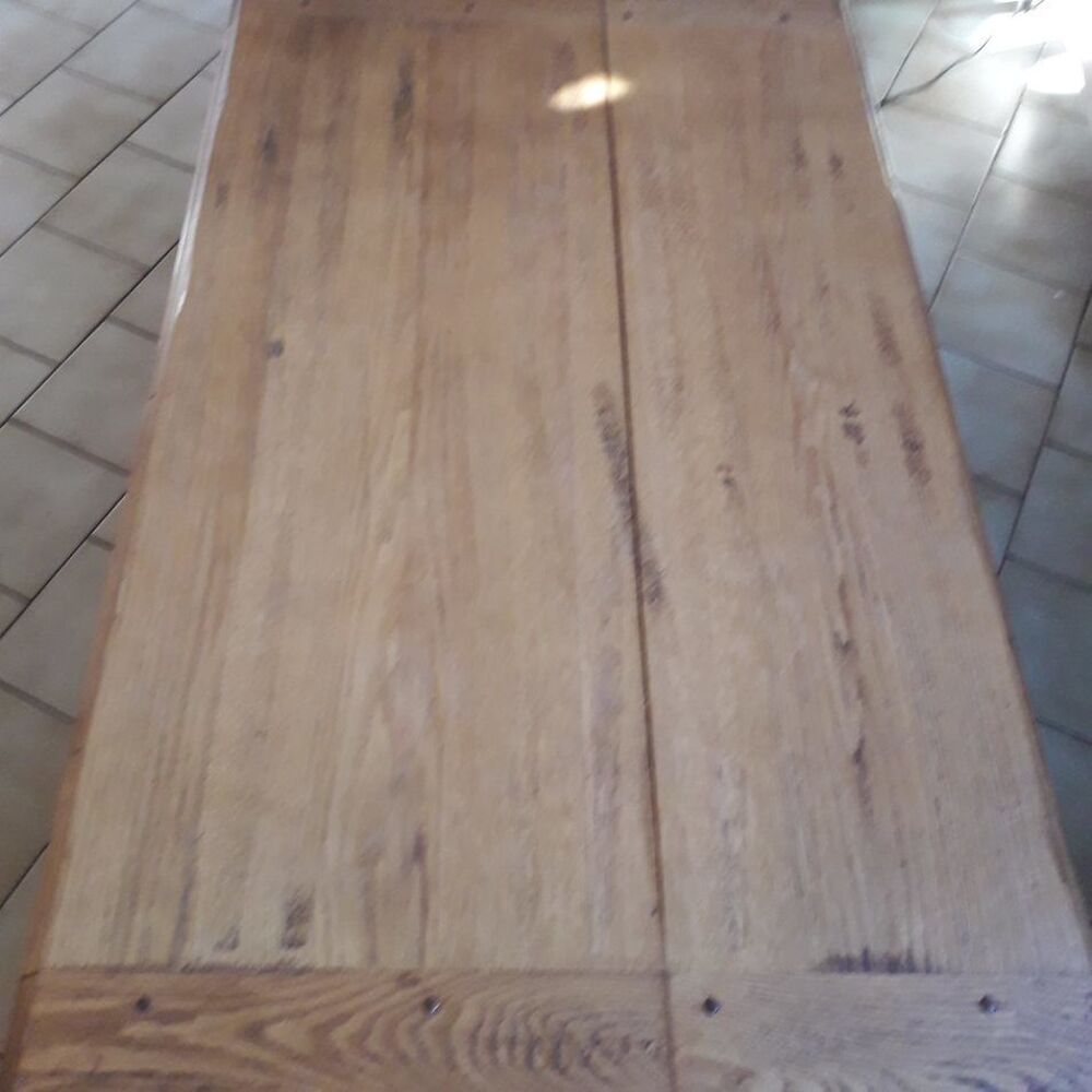 Table basse salon ch&ecirc;ne clair massif Meubles