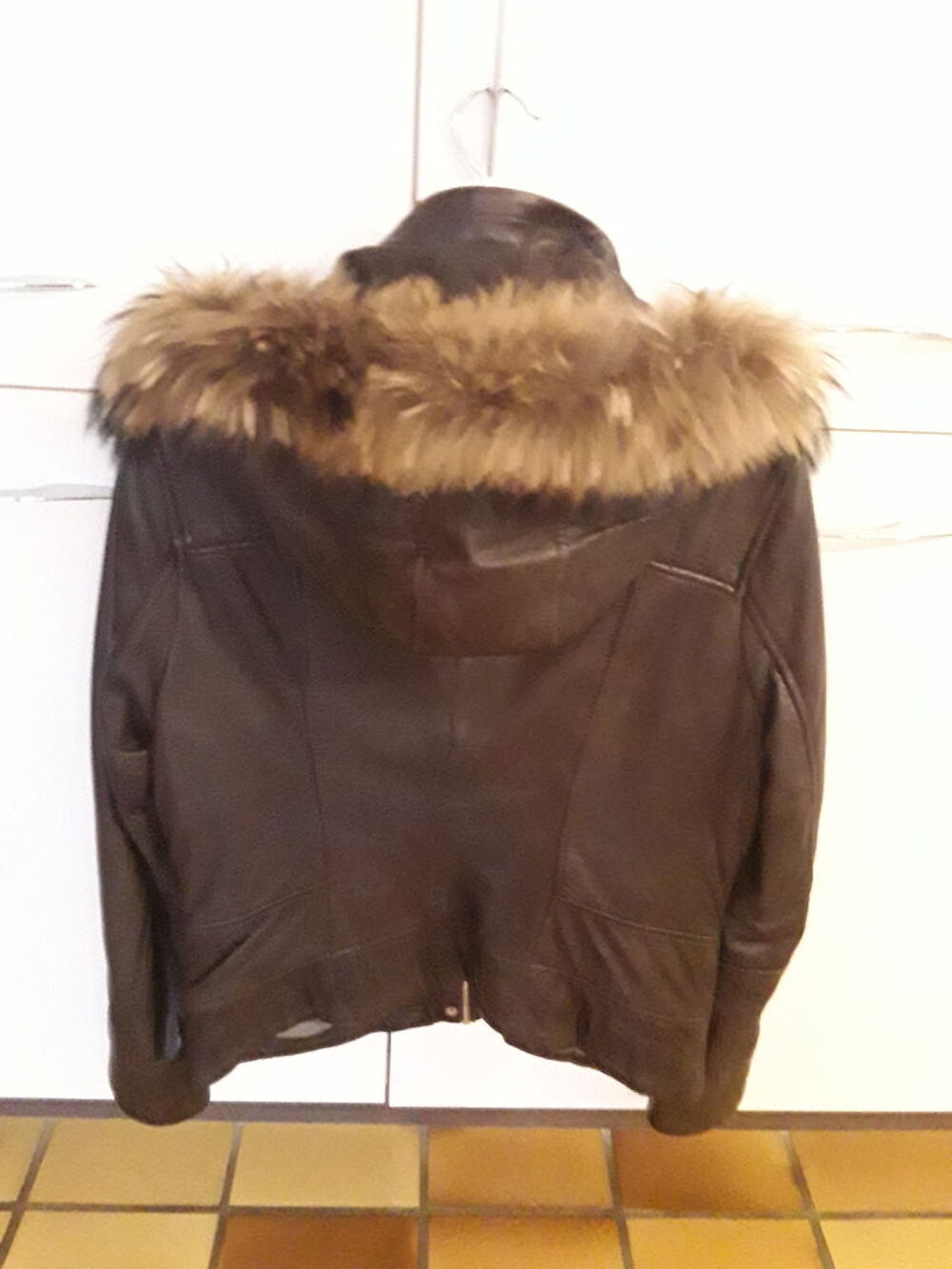 Blouson en cuir Vtements