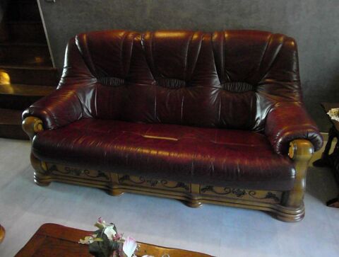 CANAPE CUIR + FAUTEUILS 300 Pithiviers (45)