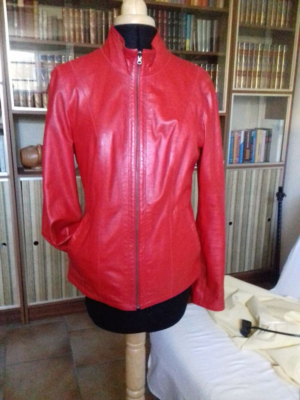 veste en cuir Maroquinerie