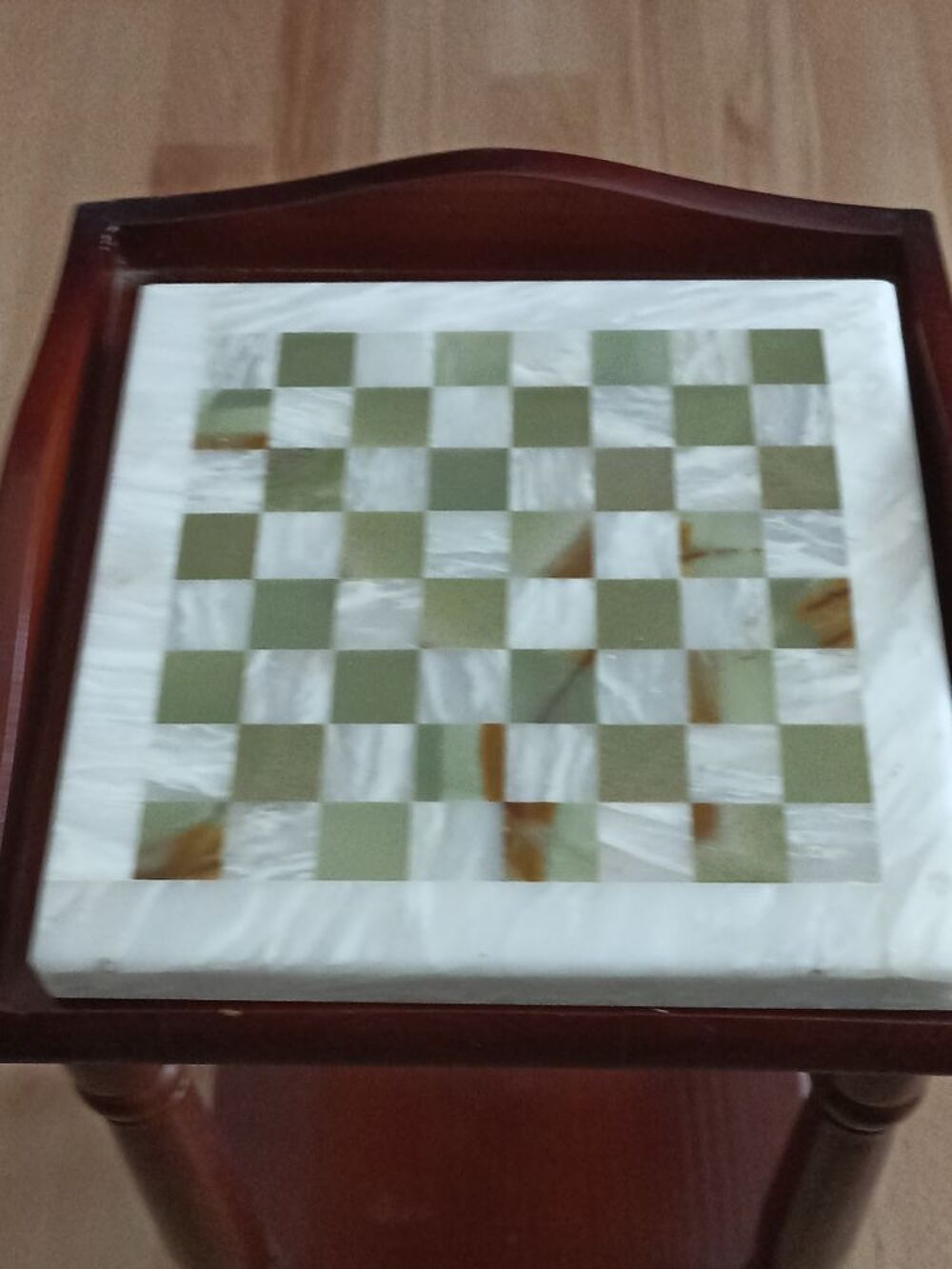 PLATEAU JEU D'&Eacute;CHECS EN MARBRE 