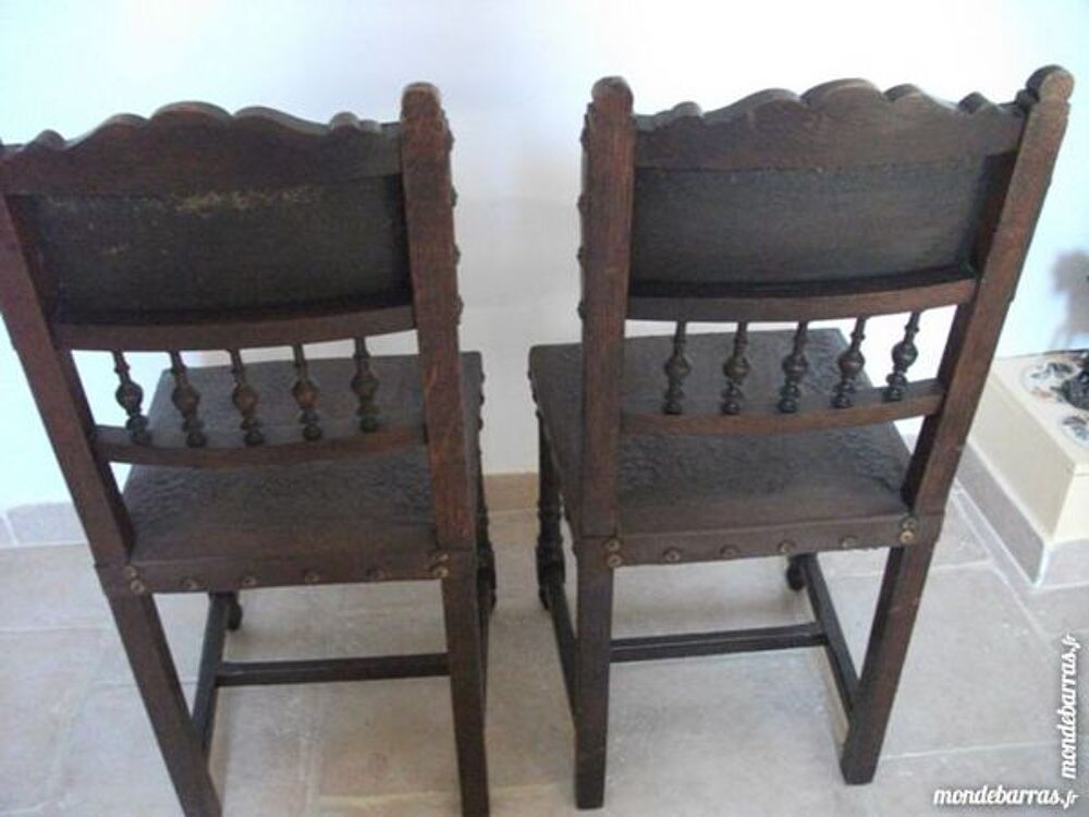 CHAISE CUIR ANCIENNE Décoration