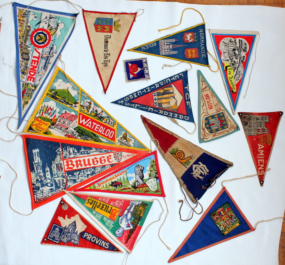 Fanions ancien Touring Club de France Cyclisme Sport vintage 