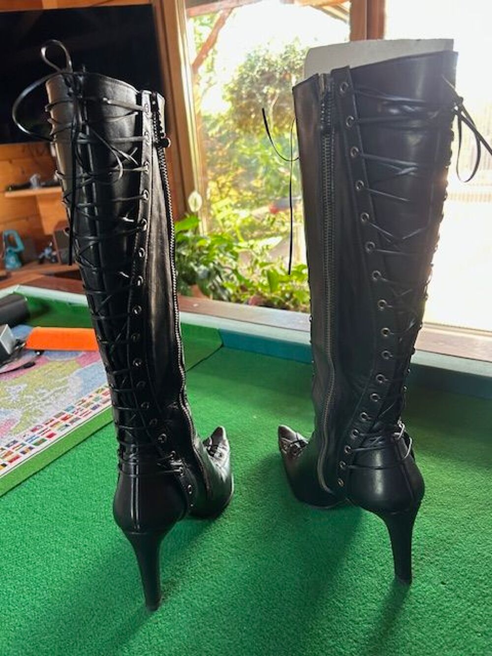 Botte de femme en cuir Chaussures