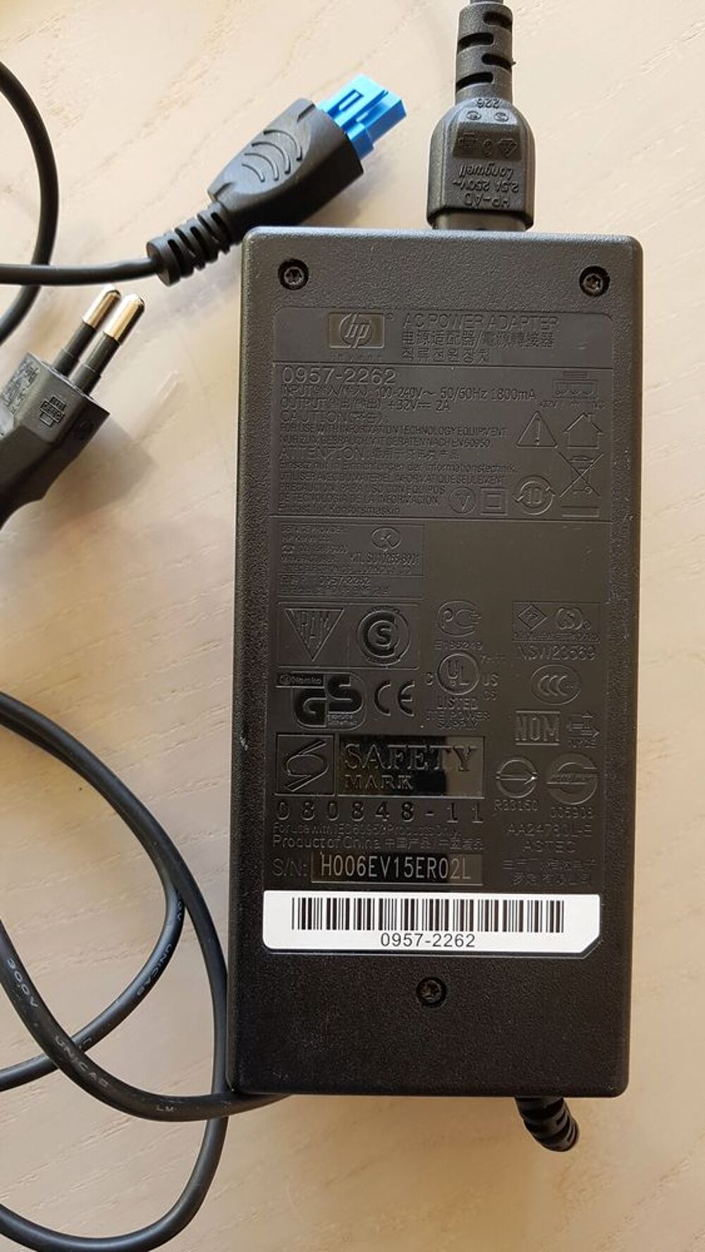 Marque "hp" AC POWER ADAPTER [Neuf] Matériel informatique