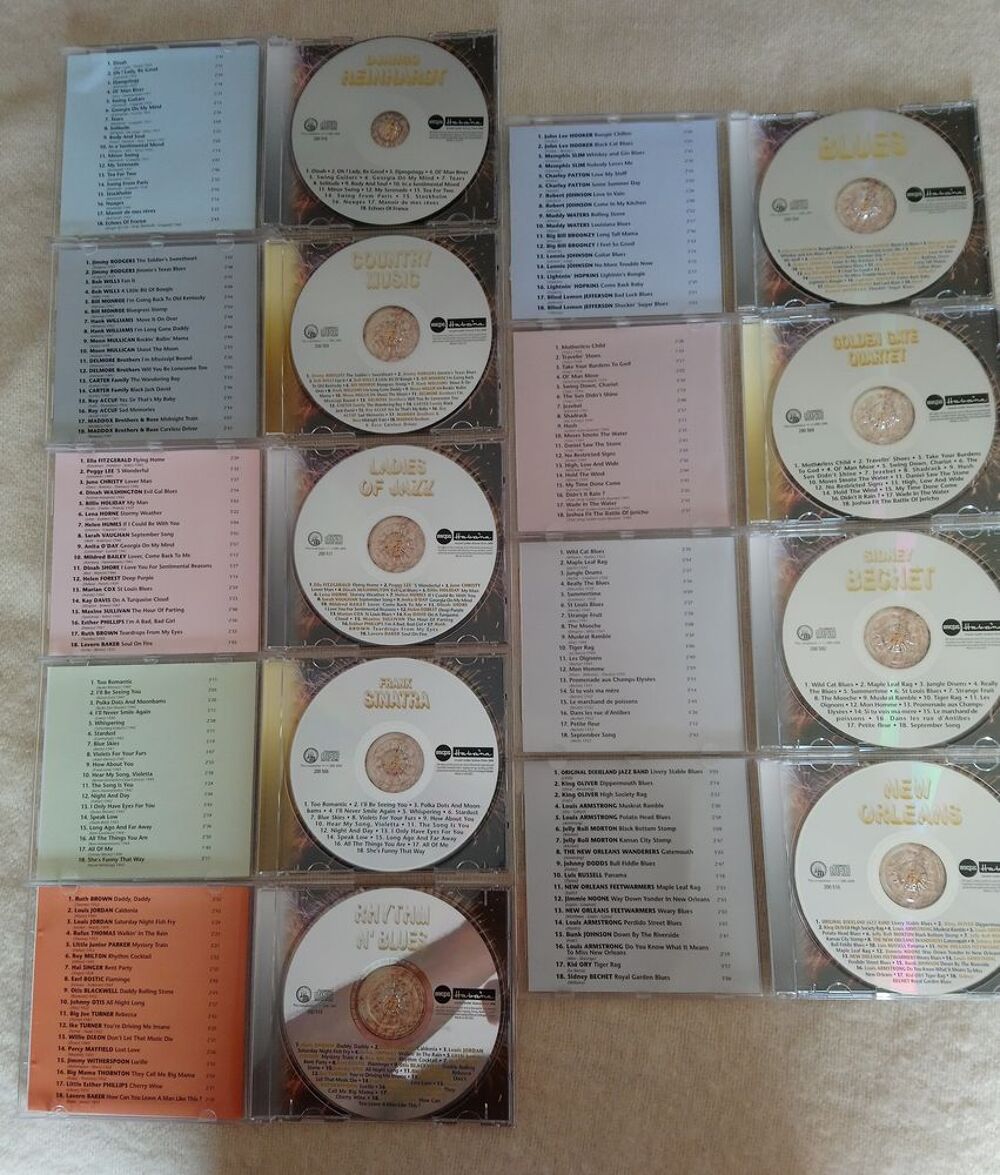 Lot de 9 CD Jazz / Blues CD et vinyles