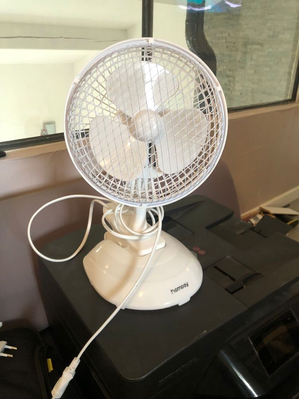 Ventilateur x2 en plastique Décoration