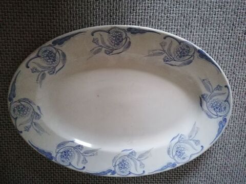 Plat de service d�cor bleu  20 Jury (57)