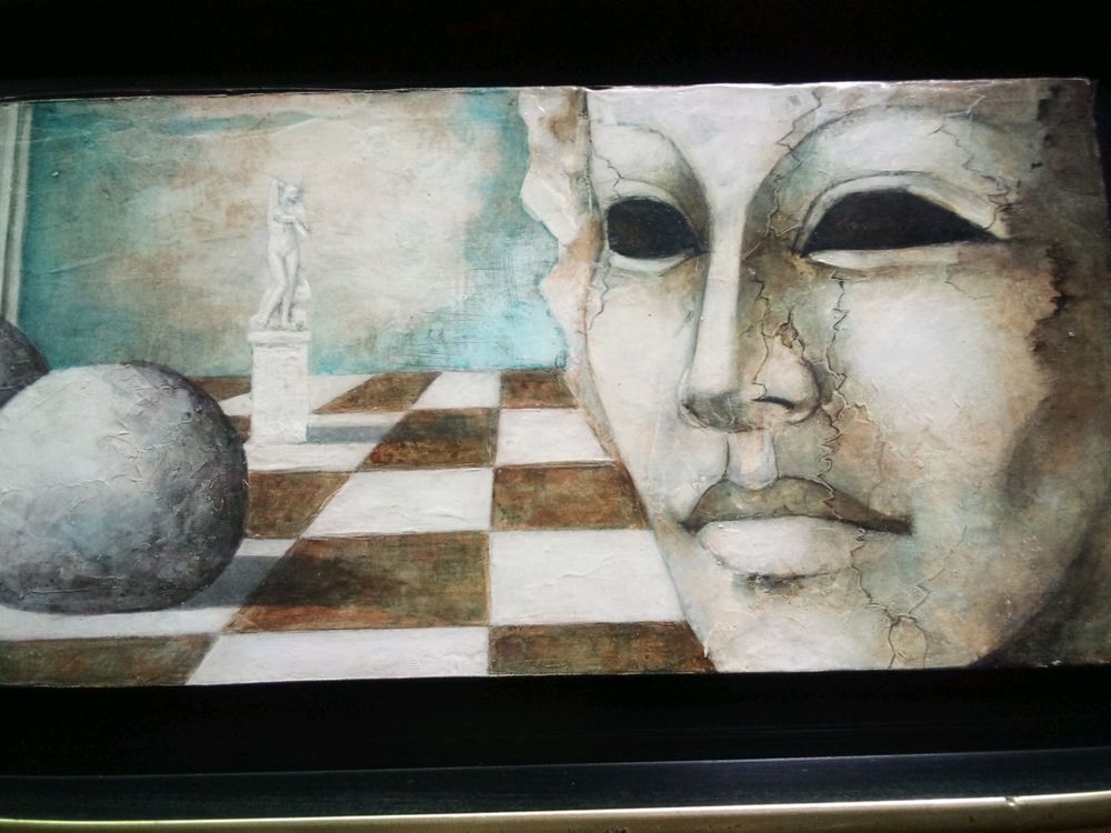 Beau tableau sign&eacute; Pierre CHEVASSU peintre de grand talent Décoration