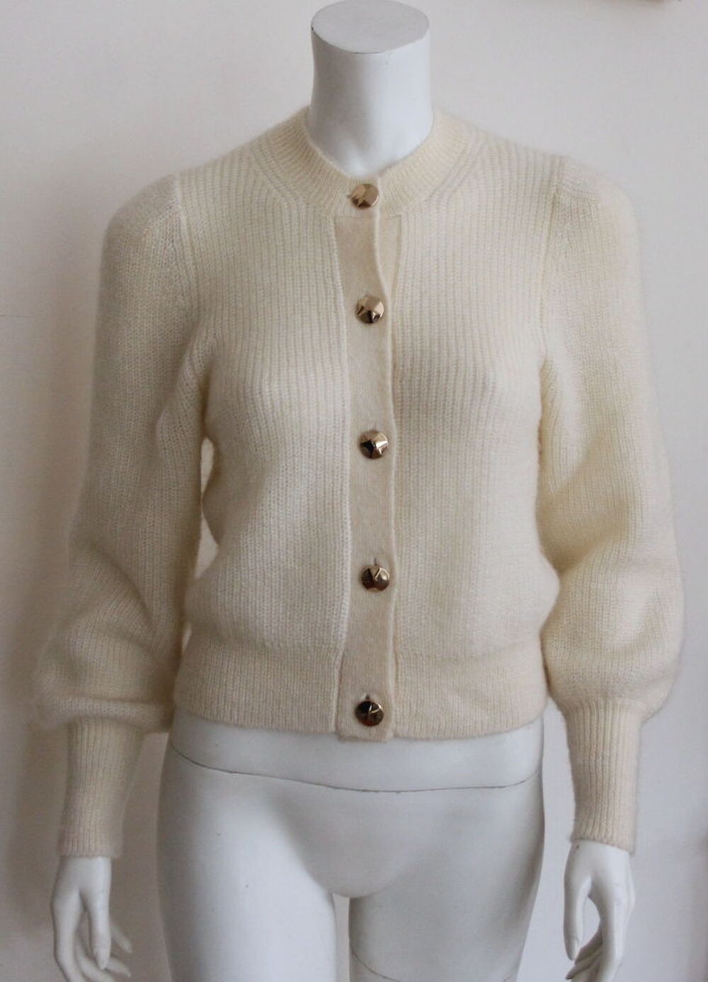 Pull cardigan mohair BA&amp;SH T.1 soit 36/38 Fr Vêtements