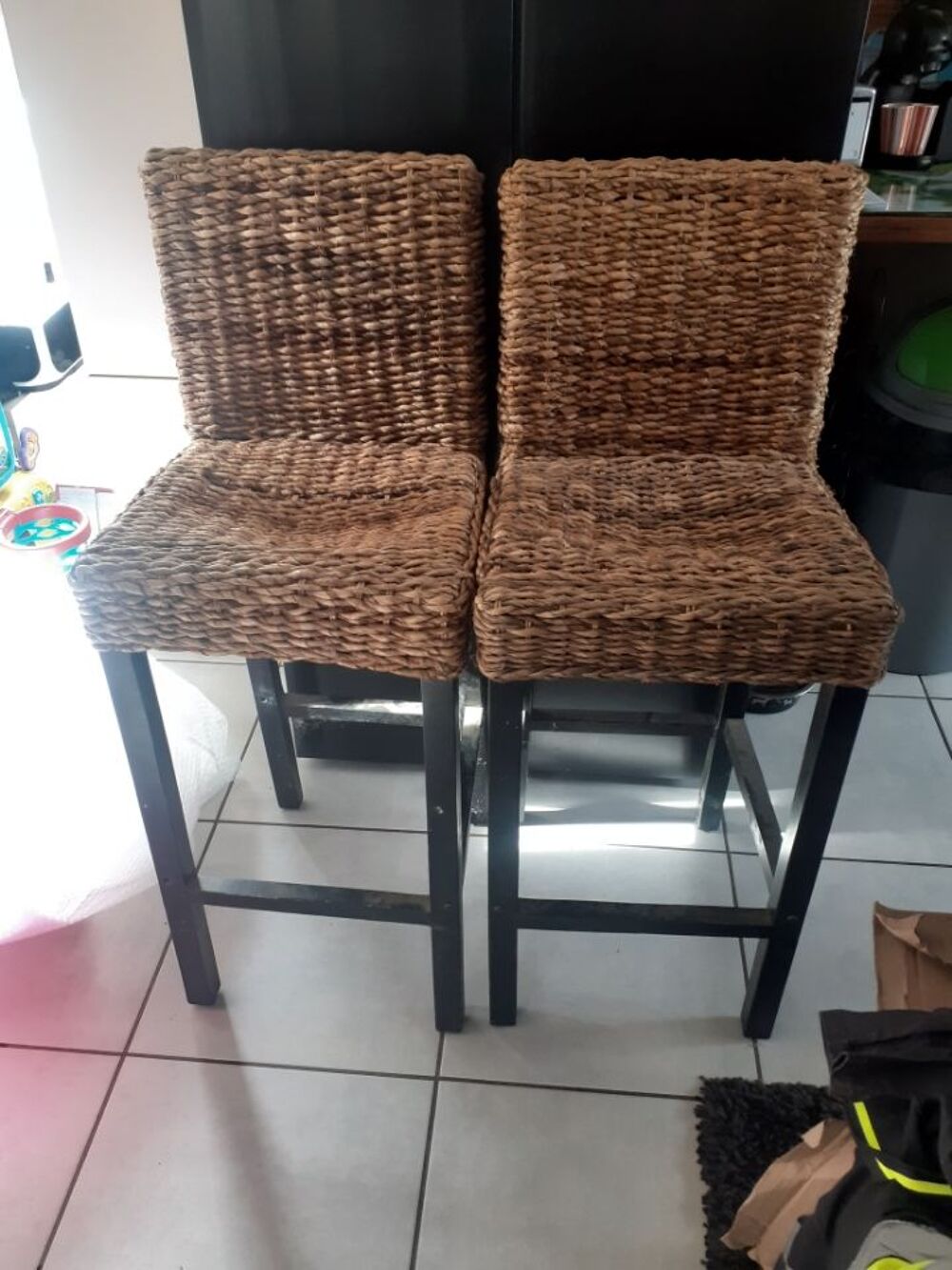 Tabouret osier Meubles