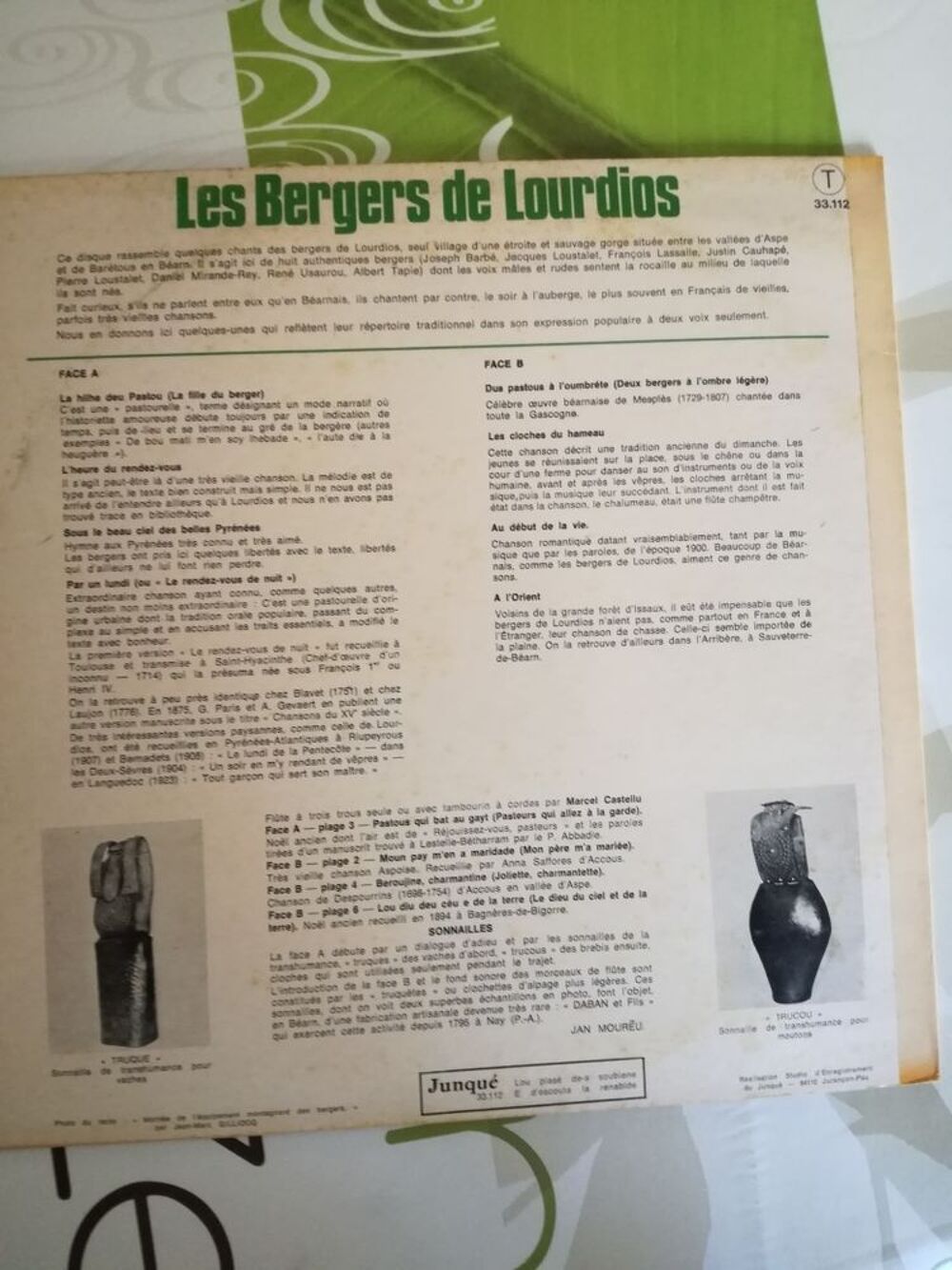 vynile 33 tours Les Bergers de Lourdios CD et vinyles