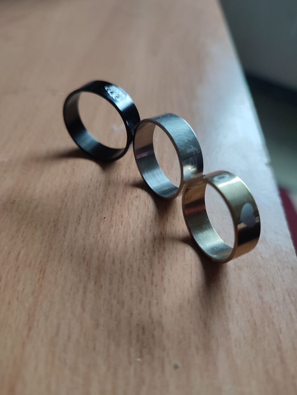 Bague plaqu&eacute; platine de couleur or, argent,motif coeur ?? bl Bijoux et montres