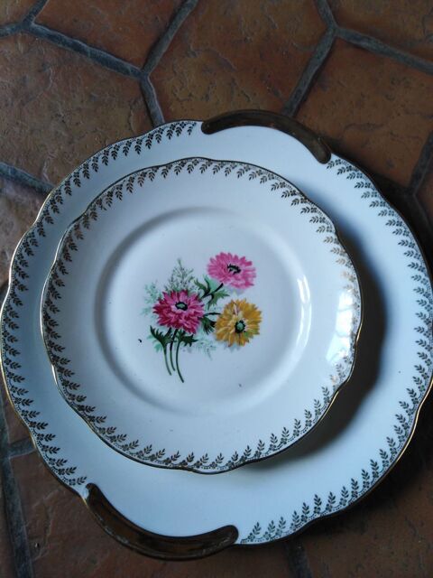 service  dessert motif fleurs 10 Athis-de-l'Orne (61)