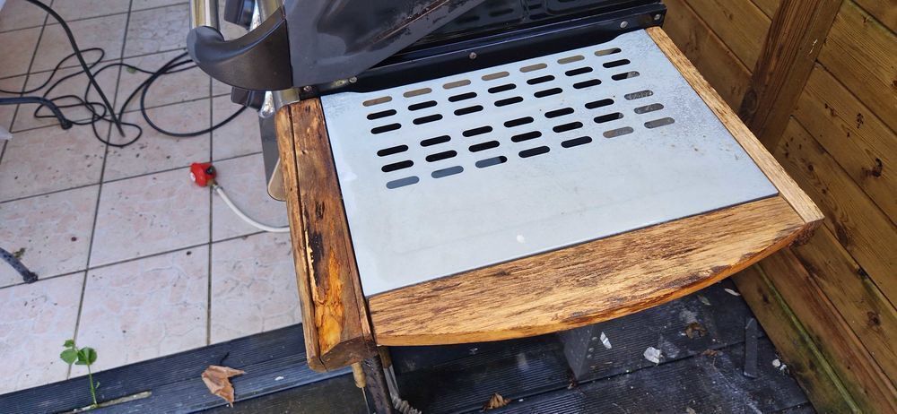 barbecue plancha grill &agrave; gaz 3 feux Jardin