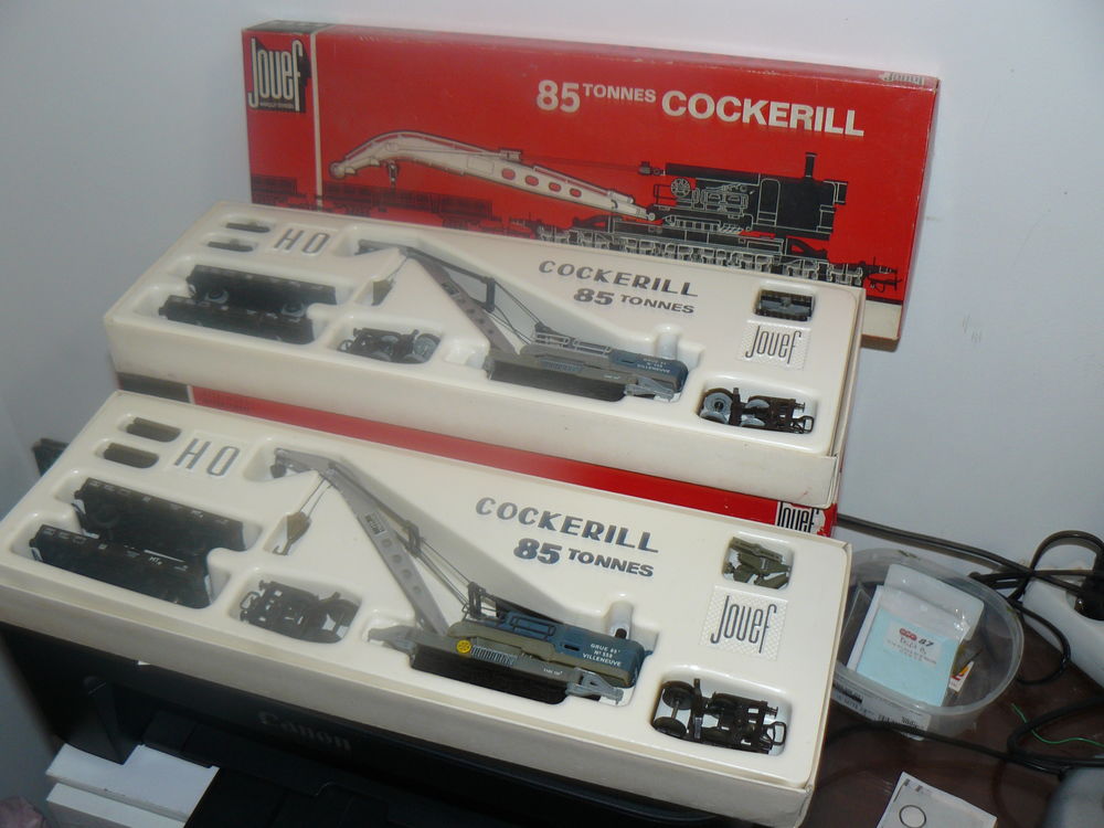 En boite d'origine deux grues 85 tonnes Jouef Ho COCKERILL Jeux / jouets