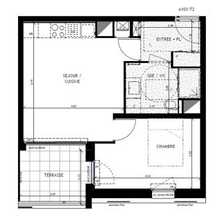  Appartement � vendre 2 pi�ces 40 m�