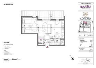 Appartement à vendre 2 pièces 44 m²