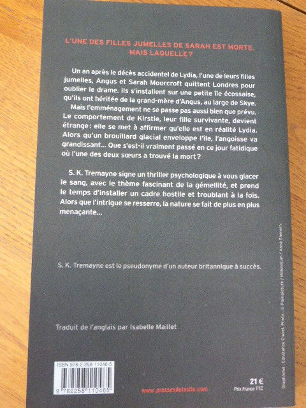 Le doute S. K. Tremayne Livres et BD